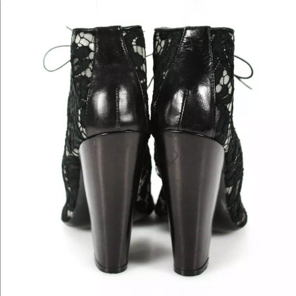 Givenchy black lace ankle boots 38 - Picture 3 of 5